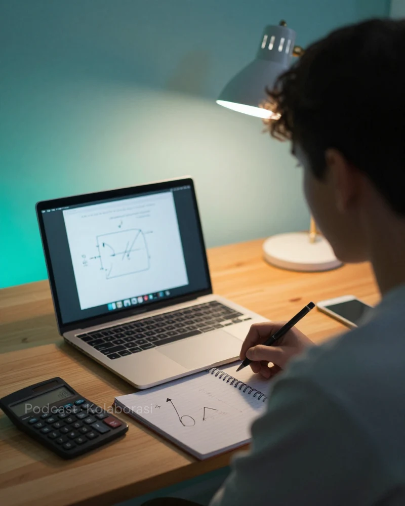 Kartu program contoh: Les fisika SMA online