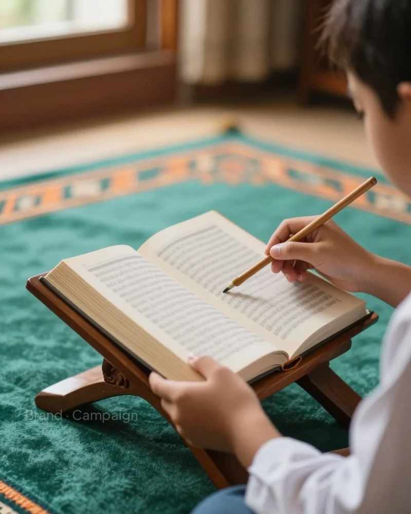 Kartu program contoh: Kelas mengaji untuk anak